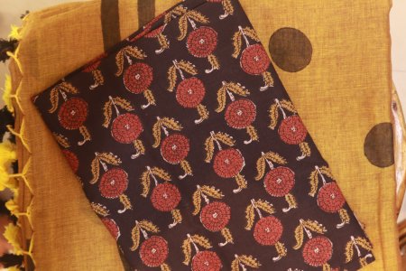 DIJON YELLOW MUL COTTON SAREE