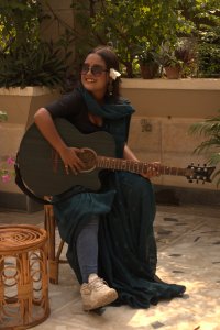 RAMA GREEN CHANDERI SILK EMBROIDED SAREE